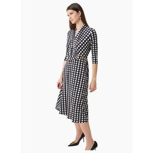 Joseph Ribkoff Printed Silky Fare-Brown Print