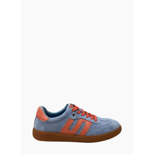 CC Resorts Juno Sneaker Pale Blue Suede/Orange