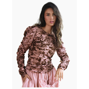 COOP RUCHE THE DAY Top - Pink/Brown