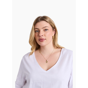 Elm Pima Vee Long Sleeve Tee