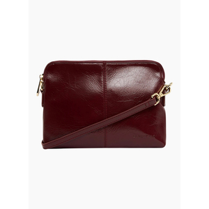 Elms + King Bowery Crossbody - Burgundy Crinkle