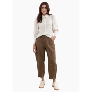 MOSS Bailey Barrel Jean - Brown Wash
