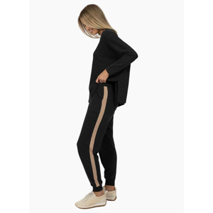 Humidity Contrast Merci Pant - Charcoal / Latte