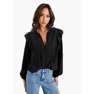 Ivy + Jack Integrity Frill Detail Long Sleeve Top