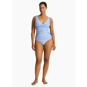 Sea Level Amour Cross Front Multifit Tankini with High Waisted Pant