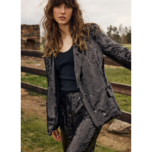 FATE + BECKER  RAYNE Blazer - Black Sequin