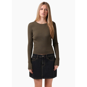 RPM Ribbed Knit Top - Olive