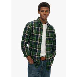 Superdry L/S Cotton Lumberjack Shirt Peyton Check Navy