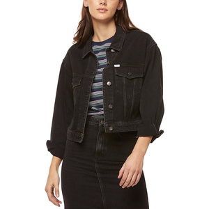 Riders by Lee Cindy Cropped Trucker - Beat Black