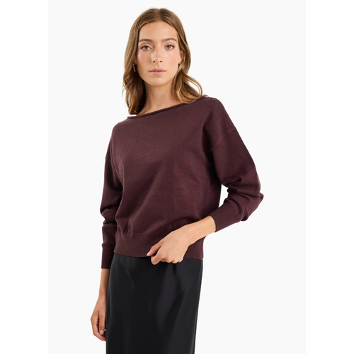 Stories Be Told Incentive Chocolate Boatneck Jumper