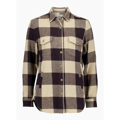 Swanndri Rapaki Shacket - Espresso/White