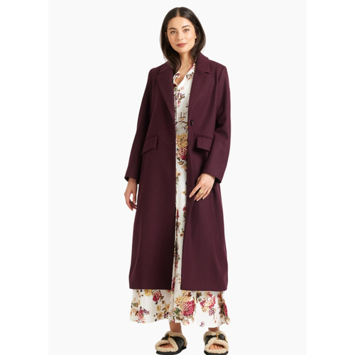 Tuesday Label Archer coat-Merlot
