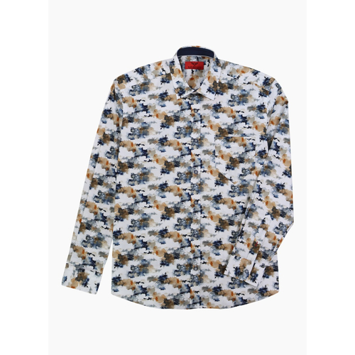 R.F Scott  Fielding Long Sleeve Shirt Ink