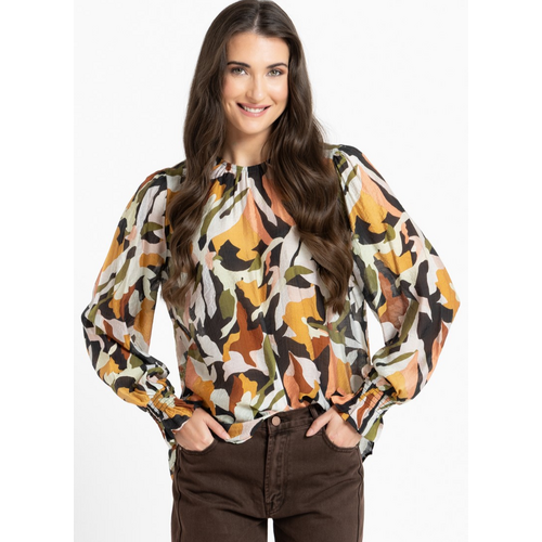 Leila + Luca  New York Top - Olive Mystique