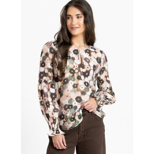 Seeking Lola Vienna Blouse - Blush Poppy