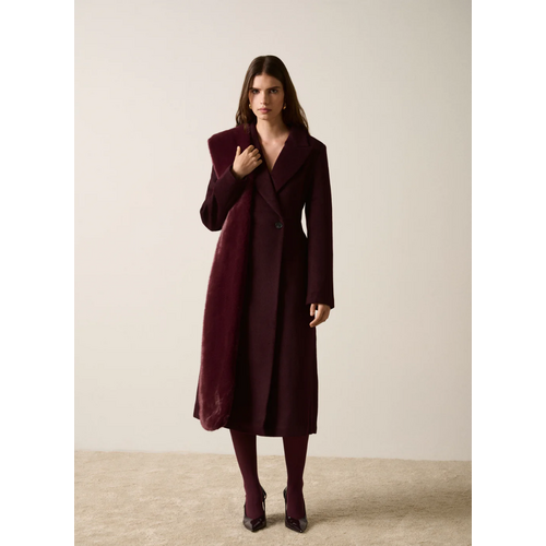 Esmaee Eternal Coat - Wine -TOP SELLING STYLE