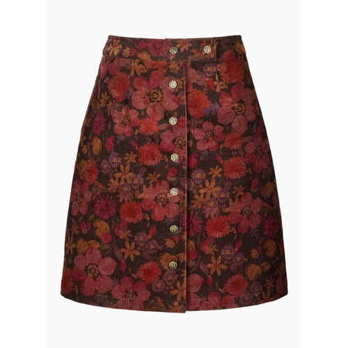 Joe Brown Hattie Printed Cord Button Front Skirt