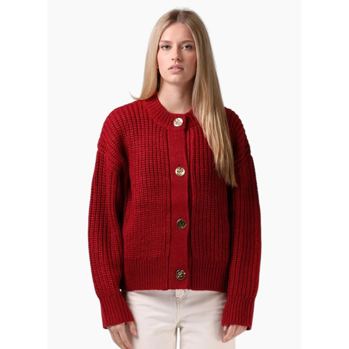 RPM Chunky Cardi - Red Plum
