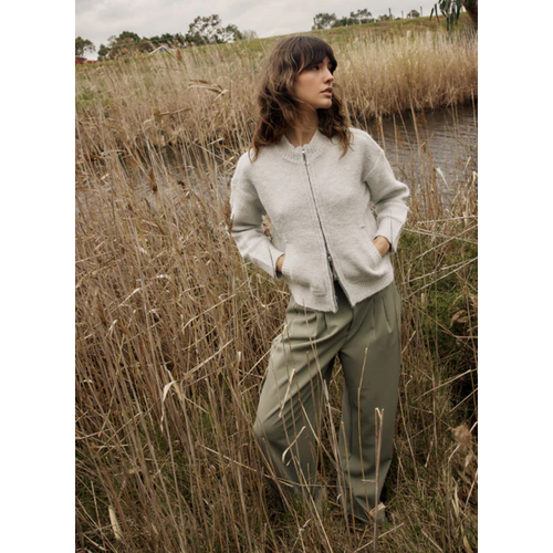 Fate + Becker LUMI ZIP UP-SNOW MARL