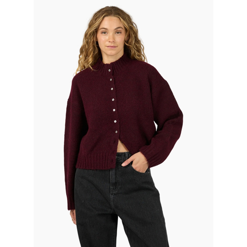 All About Eve Rosalia Cardigan  - Wine