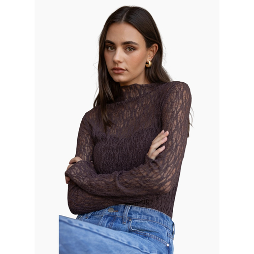 Among The Brave Giving Chocolate Lace Long Sleeve