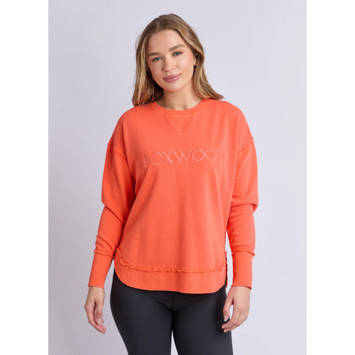 Foxwood Simplified Crew Sweatshirt - Orange
