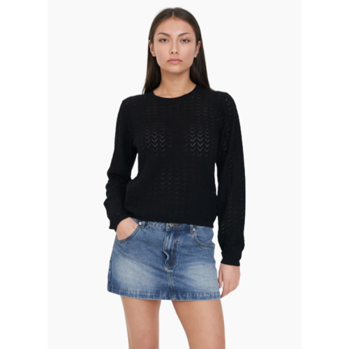 HUFFER CRUISE L/S KNIT TOP BLACK