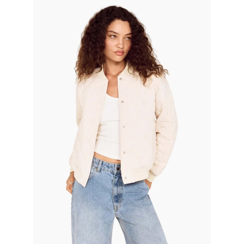 MinkPink Suri Puffer Jacket - Warm White