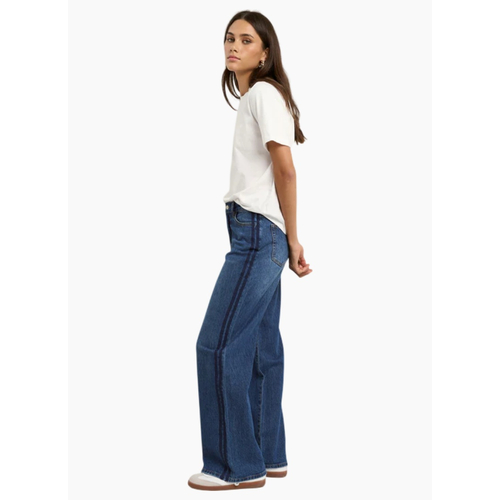 Stories Be Told Manhattan Side Stripe Wide Leg Jean