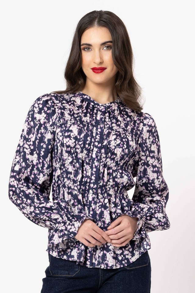 Seeking Lola Bonita Top - Navy Wish