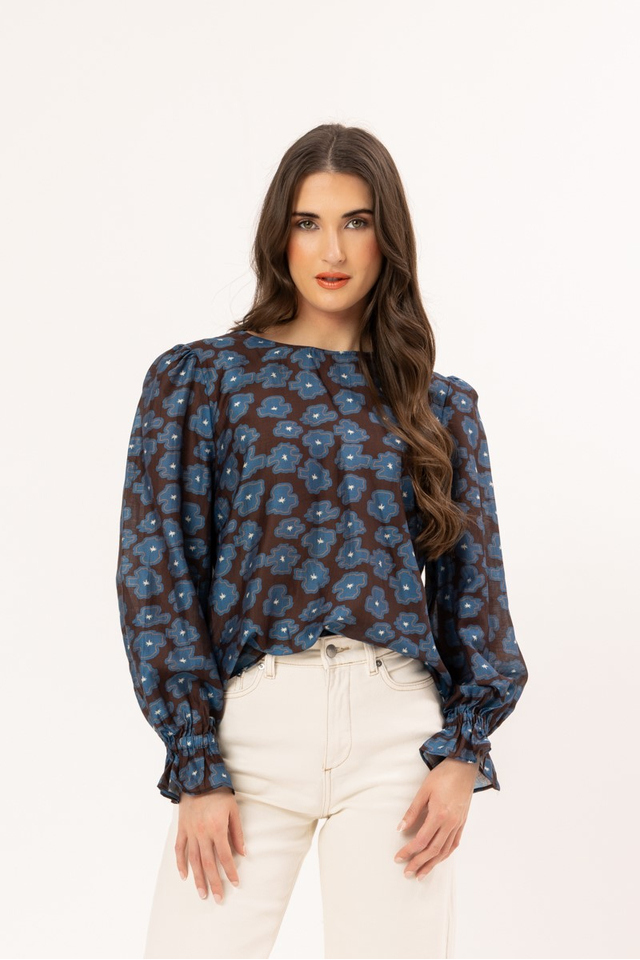 Seeking Lola Harper Top - Periwinkle Top