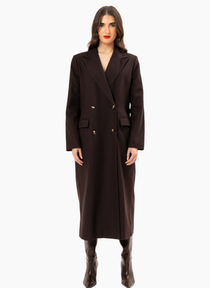 Leila + Luca Aspen Coat - Chocolate