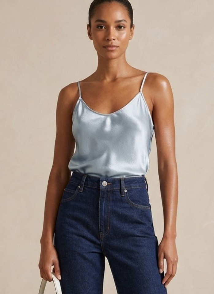 Bex Classic Satin Camisole - Dove
