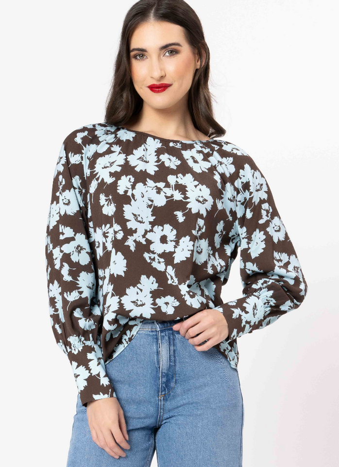 Leila + Luca Centered Top - Powder Bloom