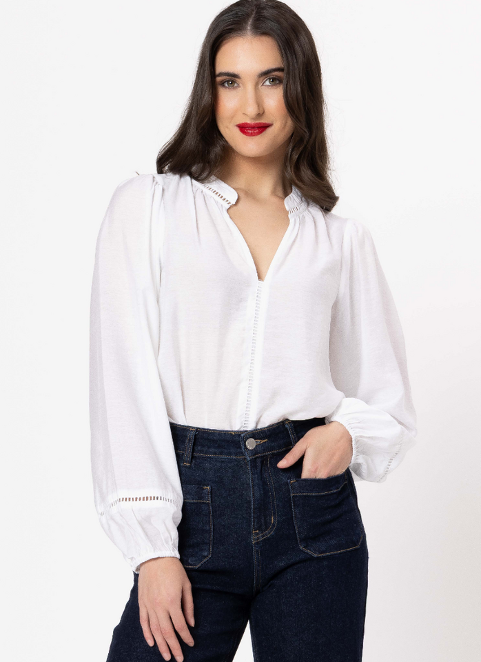 Seeking Lola Sylvie Top - White