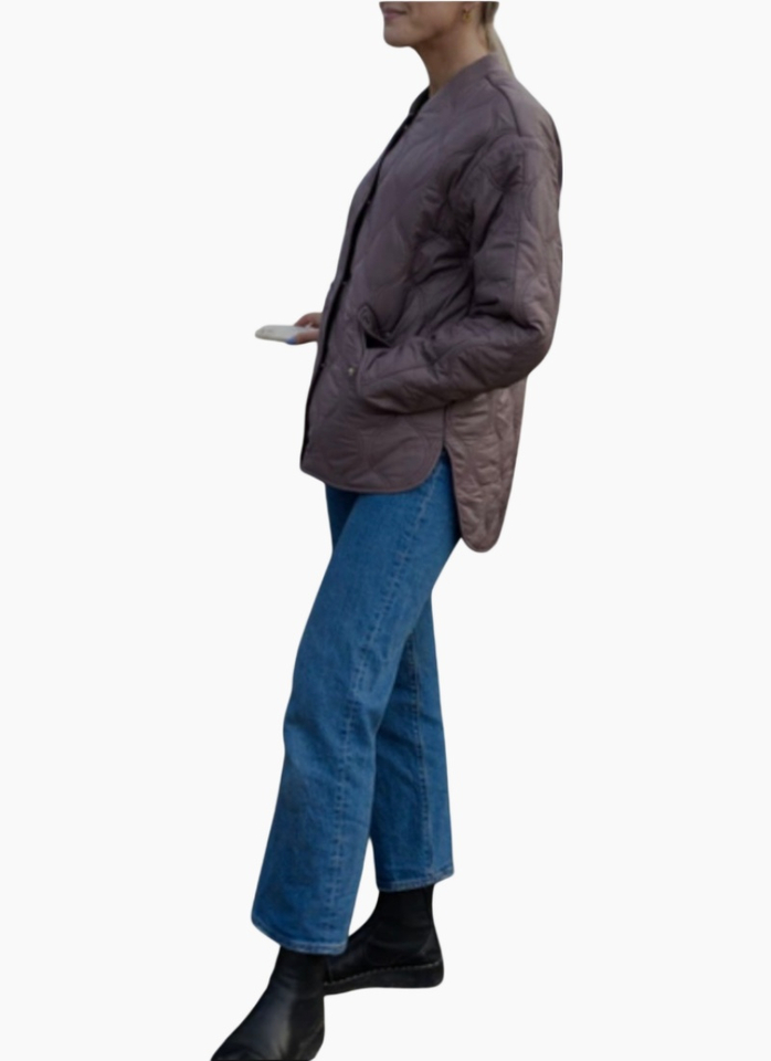 Moke Talei Quilt Bomber Cocoa