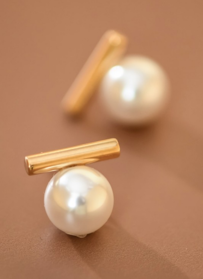 Pearl Stud Earrings