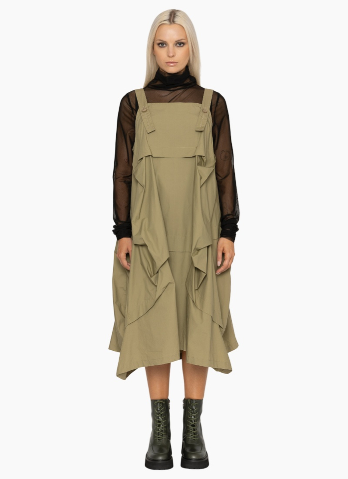 Bone and Arrow 6015 Valen Dress - Khaki