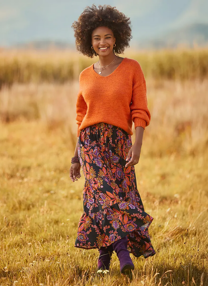 Joe Brown Fabulous Florals Button Front Maxi Skirt