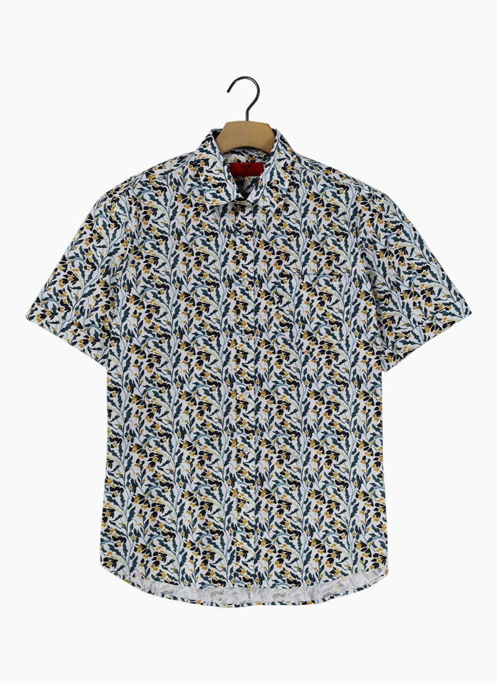 R.F Scott  Fields Short Sleeve Shirt Nectar