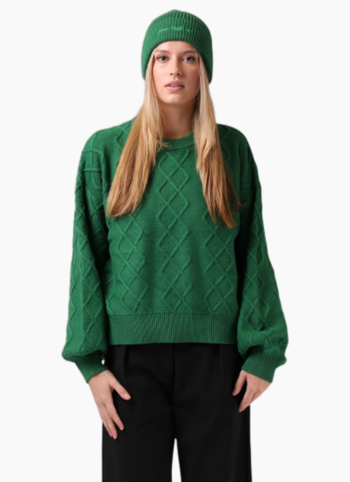 RPM CABLE KNIT GREEN