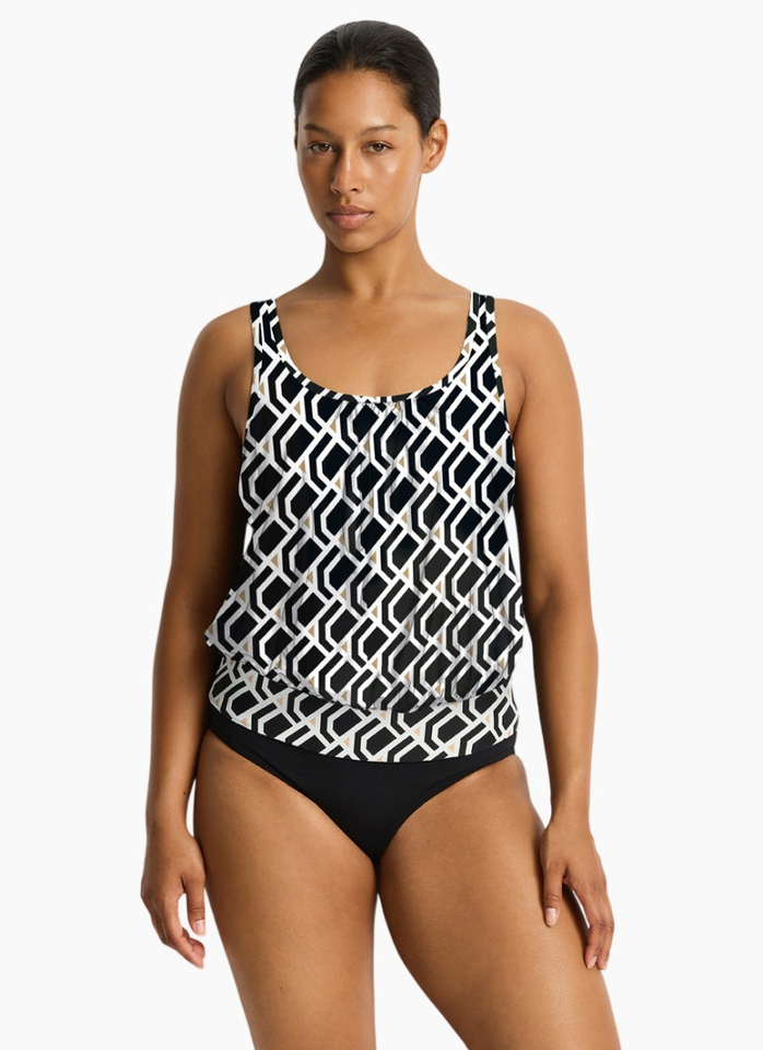 Sea Level Costa Blouson Tank Multifit Tankini