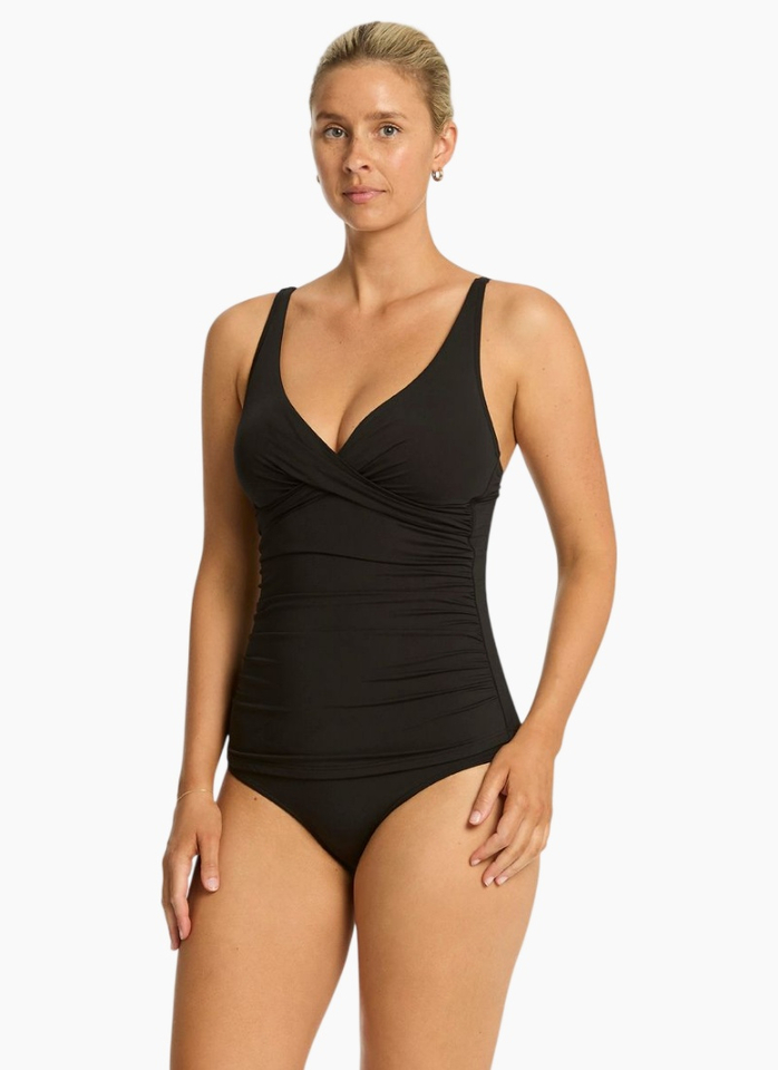 Sea Level Cross Front Multifit Tankini