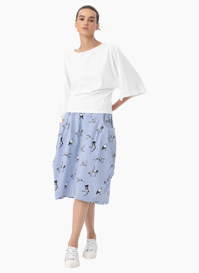 Blacklist 3069 Cooper Skirt - Heron Stripe