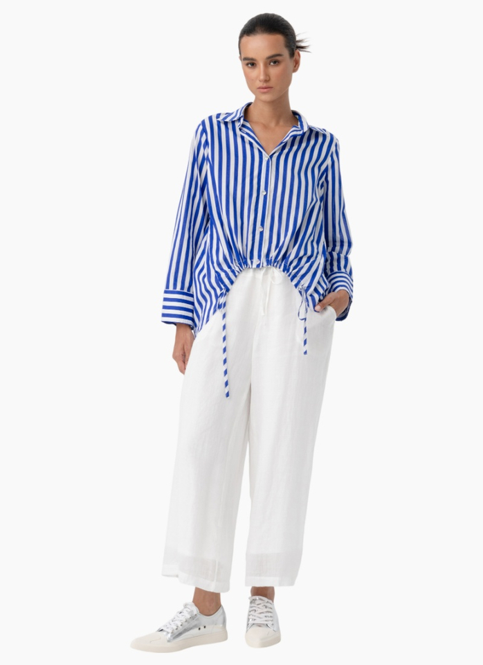 Blacklist 7011 Flora Shirt - Blue Stripe