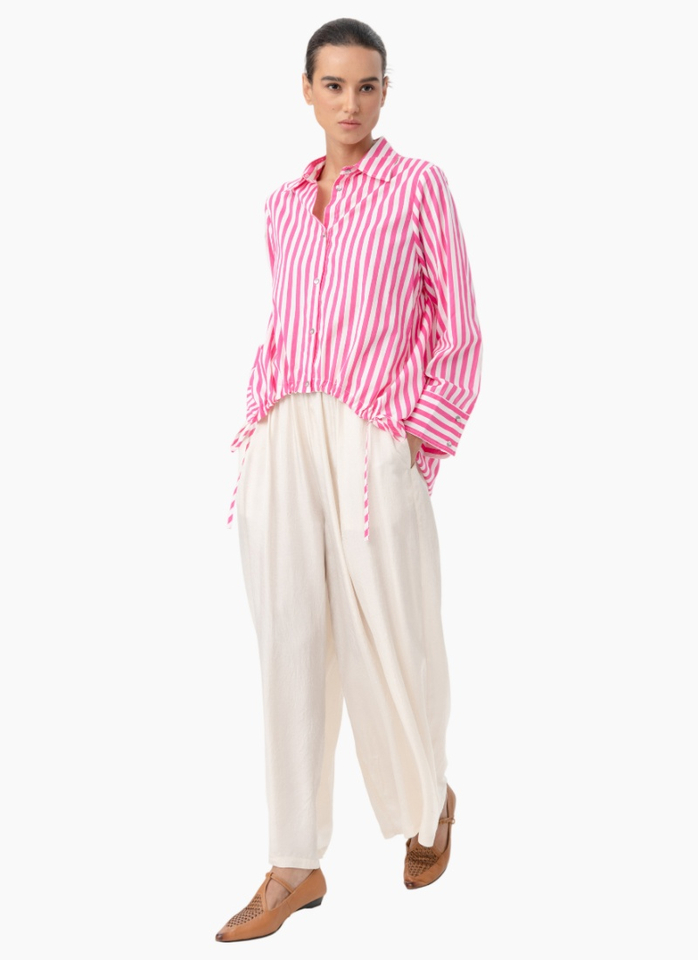 Blacklist 7011 Flora Shirt - Pink Stripe