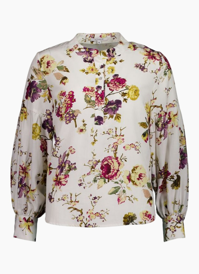 Tuesday Label MARGOT TOP - VINTAGE FLORAL