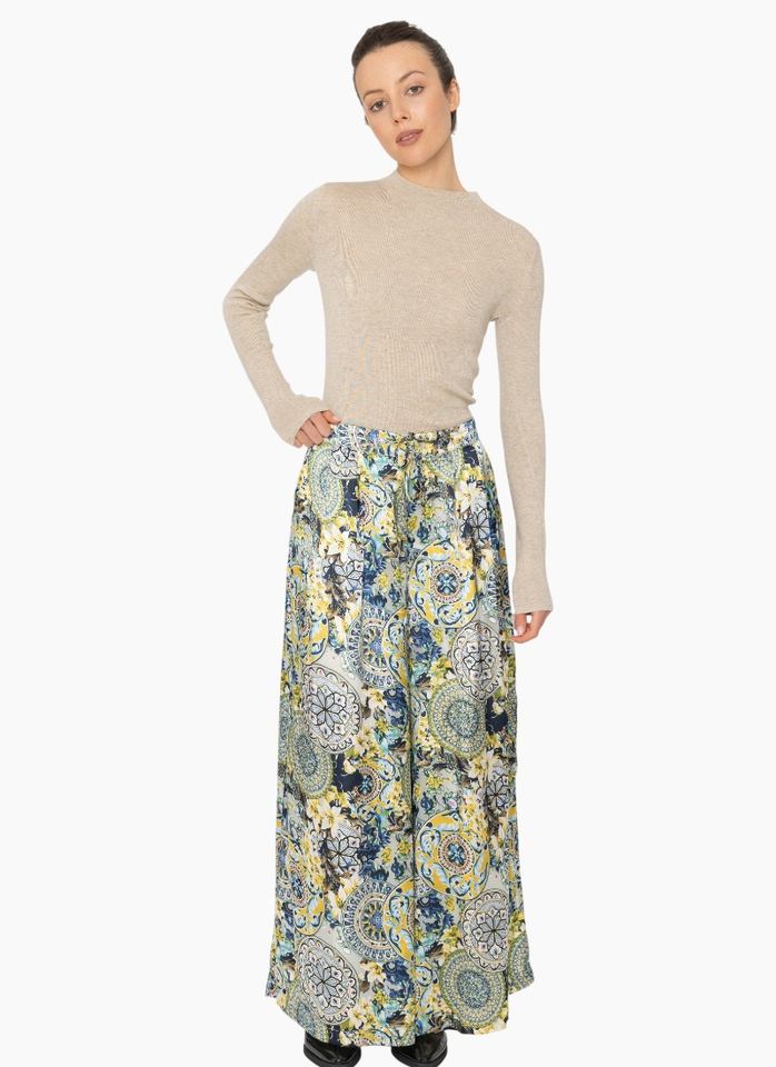 Blacklist 817 Iris Pants - Royal Print