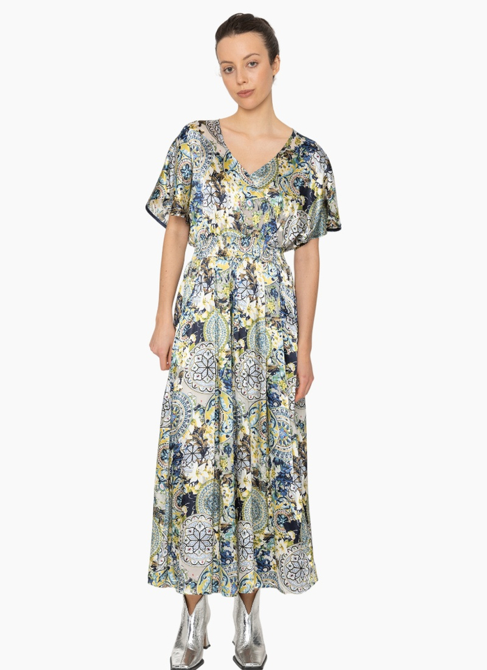 Blacklist 887 Aven Dress - Royal Print