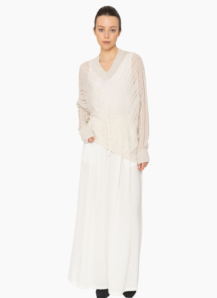 Blacklist KN040 Yari Knit Top - Oatmeal